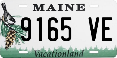 ME license plate 9165VE