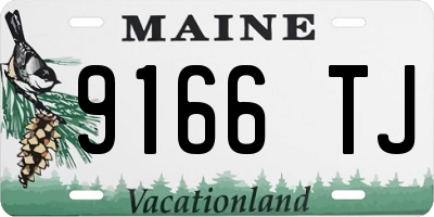 ME license plate 9166TJ