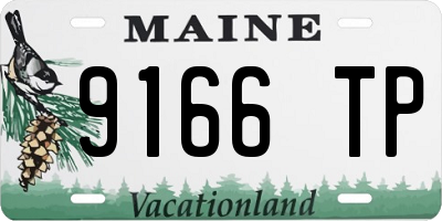 ME license plate 9166TP