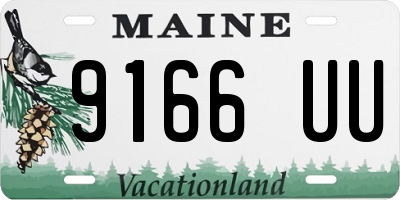 ME license plate 9166UU