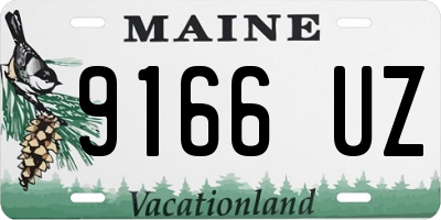 ME license plate 9166UZ