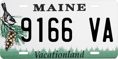 ME license plate 9166VA