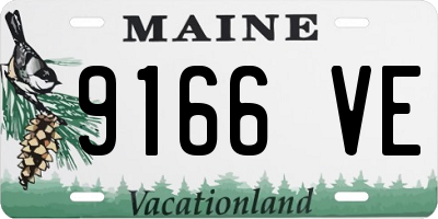 ME license plate 9166VE