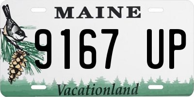 ME license plate 9167UP