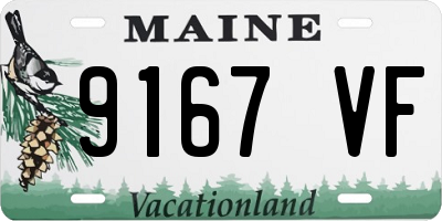 ME license plate 9167VF