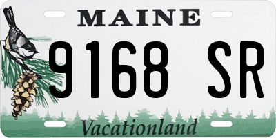 ME license plate 9168SR