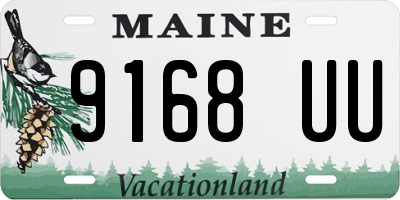 ME license plate 9168UU