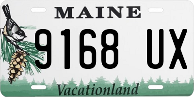 ME license plate 9168UX