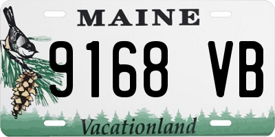 ME license plate 9168VB