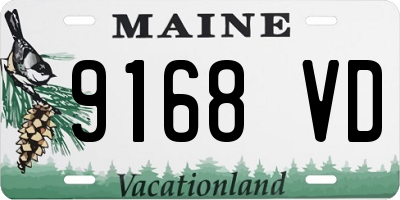 ME license plate 9168VD