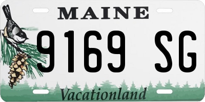 ME license plate 9169SG