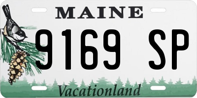ME license plate 9169SP