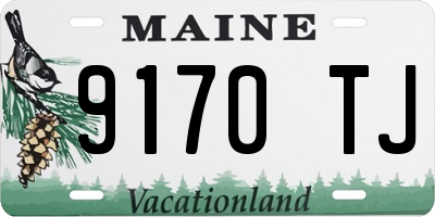 ME license plate 9170TJ