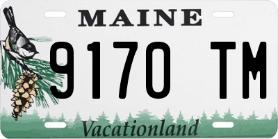 ME license plate 9170TM