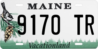 ME license plate 9170TR
