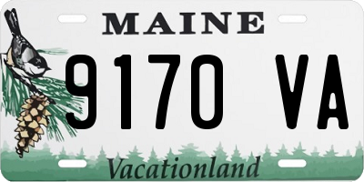 ME license plate 9170VA