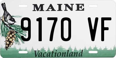 ME license plate 9170VF