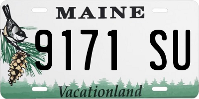 ME license plate 9171SU