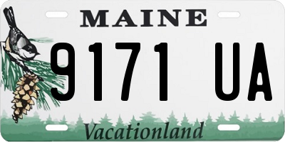 ME license plate 9171UA
