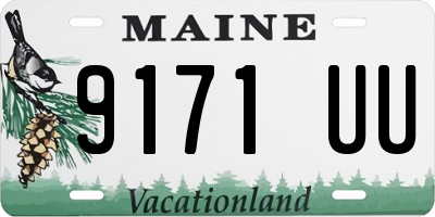 ME license plate 9171UU