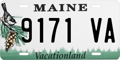 ME license plate 9171VA