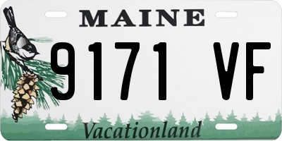 ME license plate 9171VF