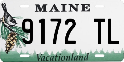 ME license plate 9172TL
