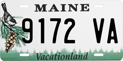 ME license plate 9172VA