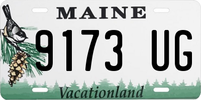 ME license plate 9173UG