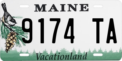 ME license plate 9174TA