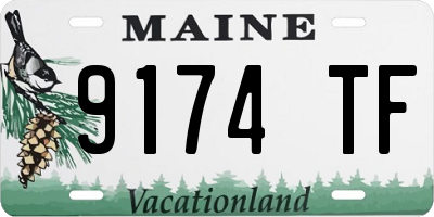 ME license plate 9174TF