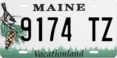 ME license plate 9174TZ