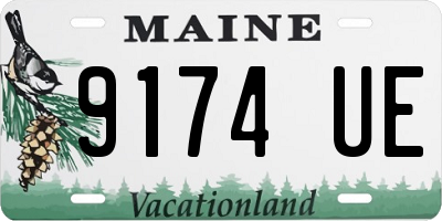 ME license plate 9174UE