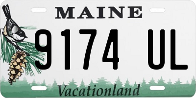 ME license plate 9174UL