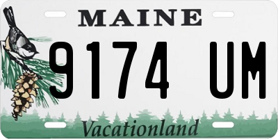 ME license plate 9174UM