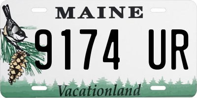 ME license plate 9174UR