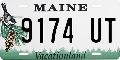 ME license plate 9174UT