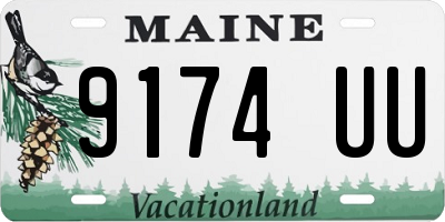 ME license plate 9174UU