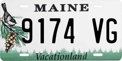 ME license plate 9174VG