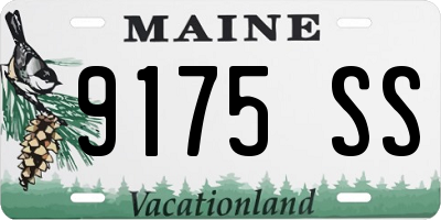 ME license plate 9175SS