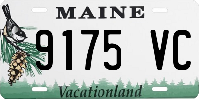 ME license plate 9175VC