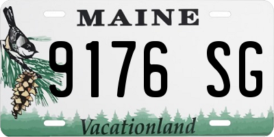 ME license plate 9176SG