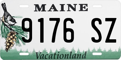 ME license plate 9176SZ