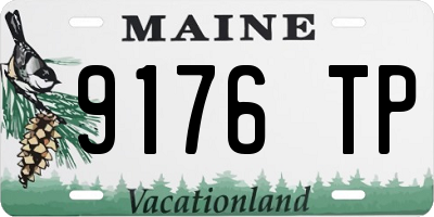 ME license plate 9176TP