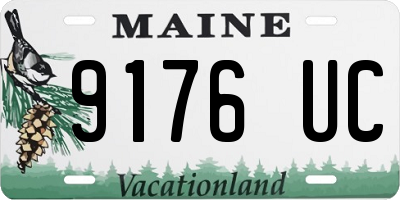 ME license plate 9176UC