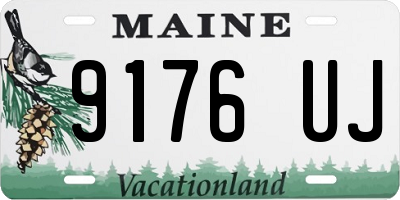 ME license plate 9176UJ