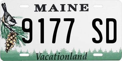 ME license plate 9177SD