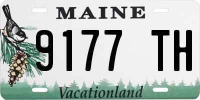 ME license plate 9177TH