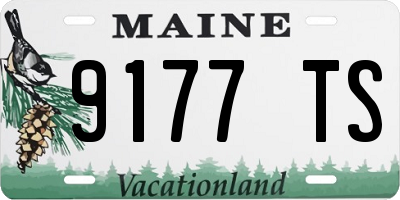ME license plate 9177TS