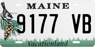 ME license plate 9177VB